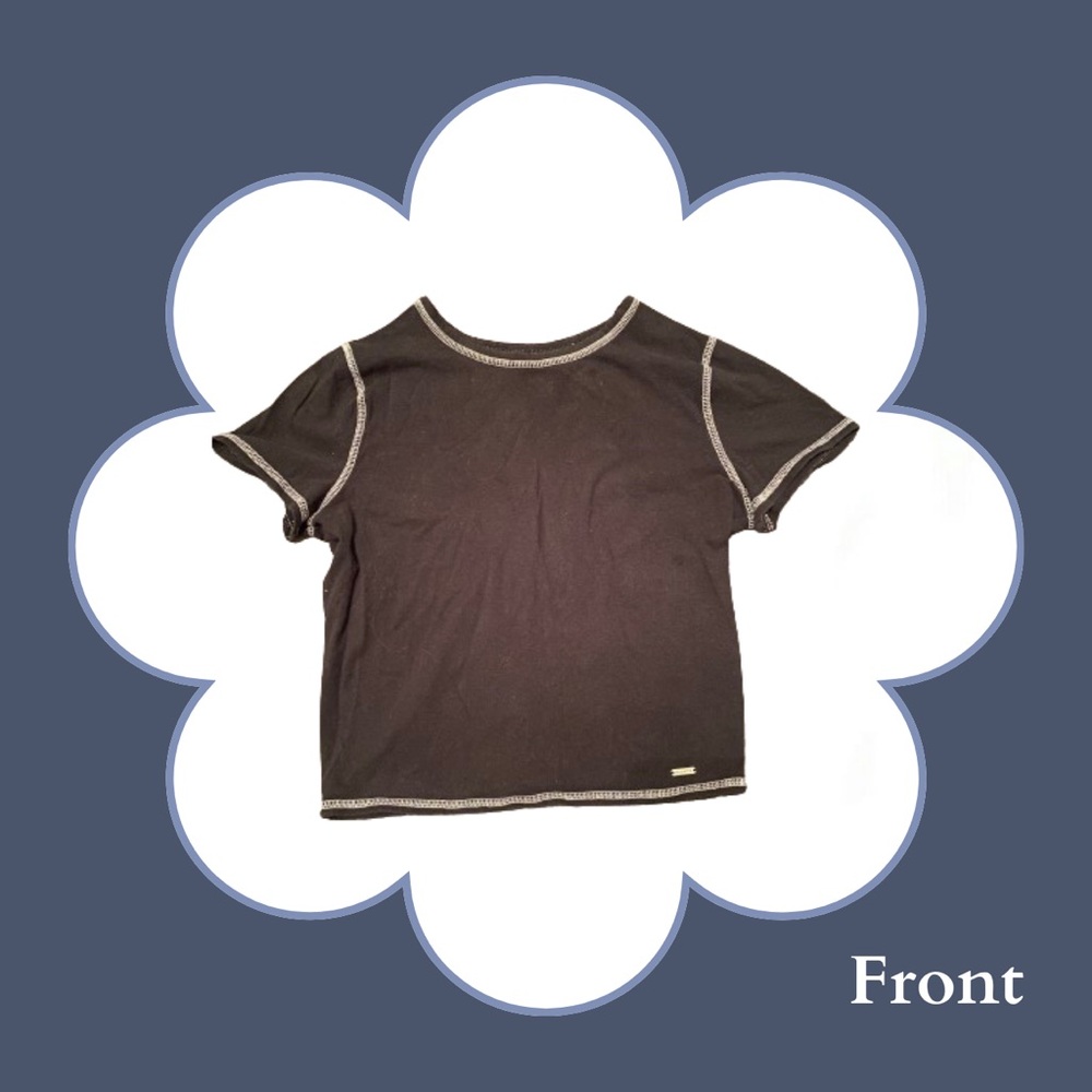 Hollister Black Baby Tee